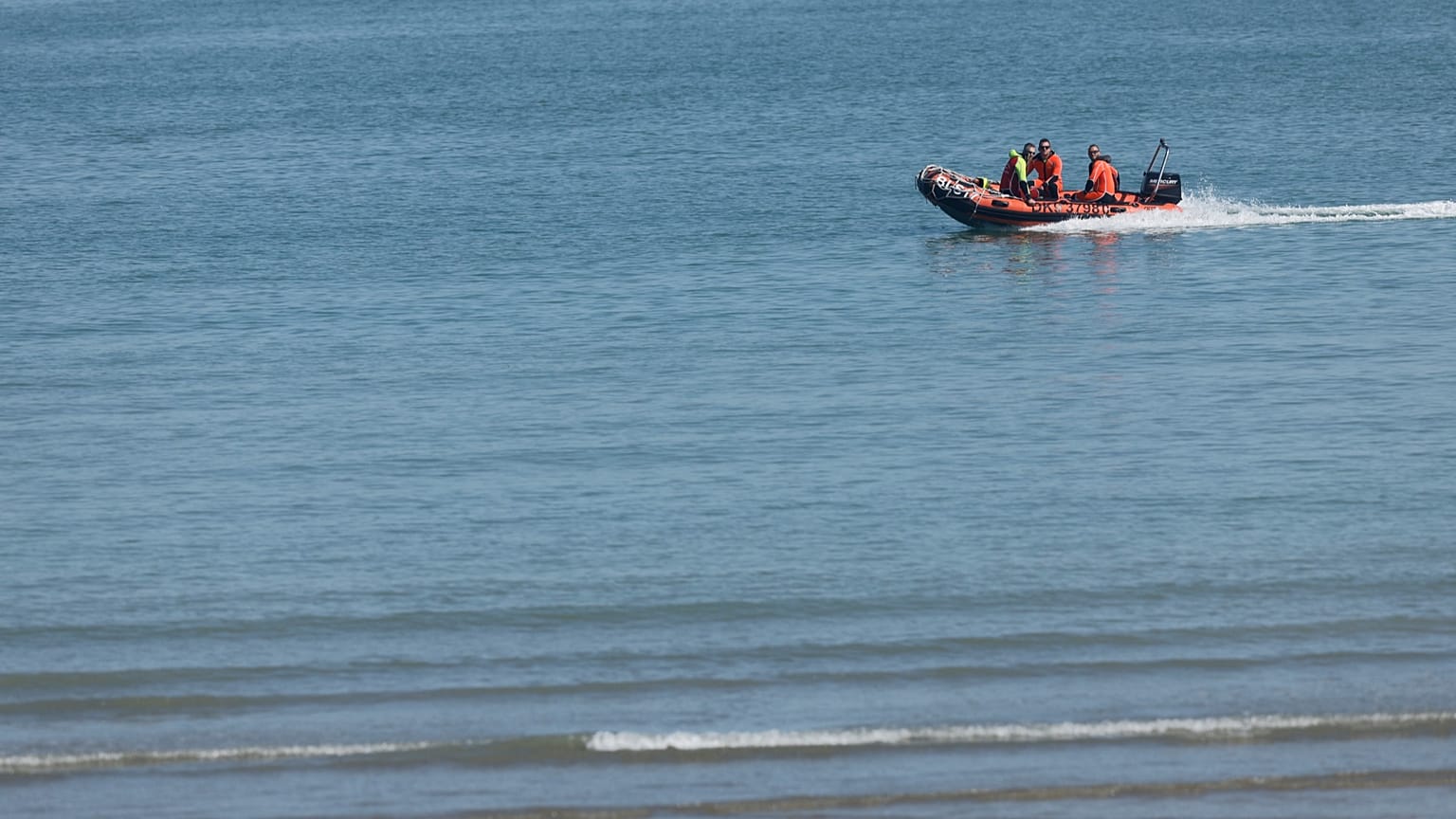 An SNSM lifeboat, heavily involved in the rescue of migrants attempting to cross the Channel from France to Britain.