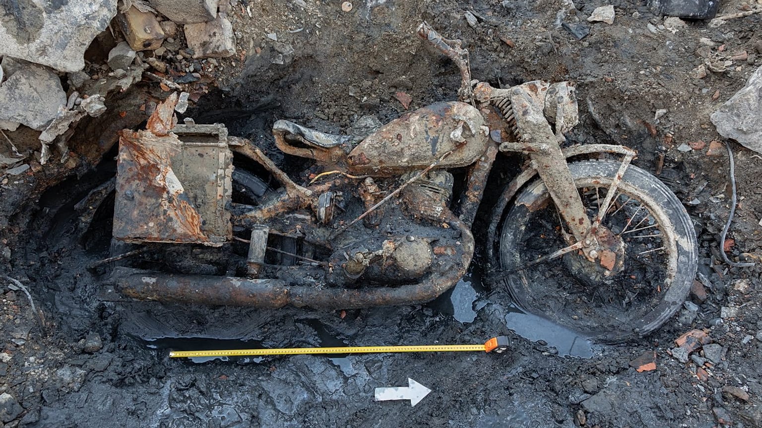 Low water levels in the Danube are exposing remains from the Second World War.